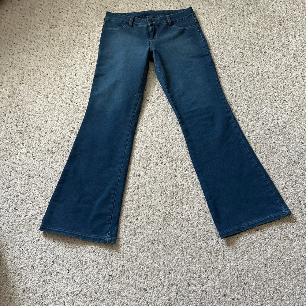 Jennifer Lopez Blue Flare Wide Leg StretchyJeans